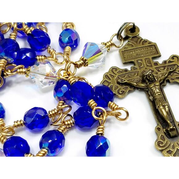 Pardon Indulgence Crucifix, Five Decade Catholic Rosary, Miraculous Medal Center - Picture 6 of 10